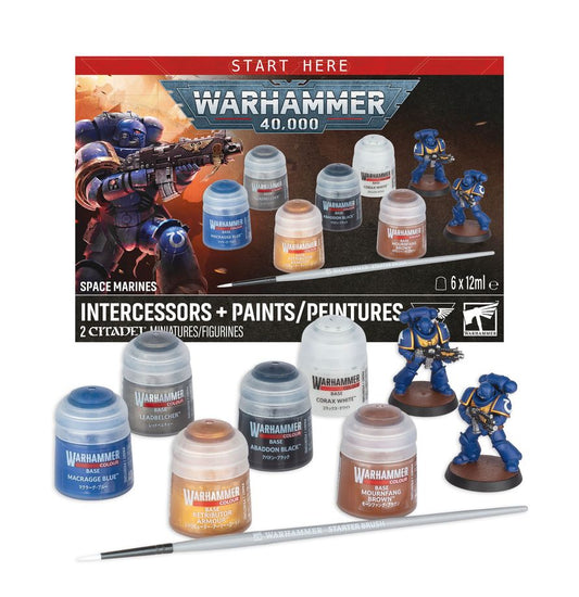 Warhammer 40K - Space Marines - Intercessors + Paints
