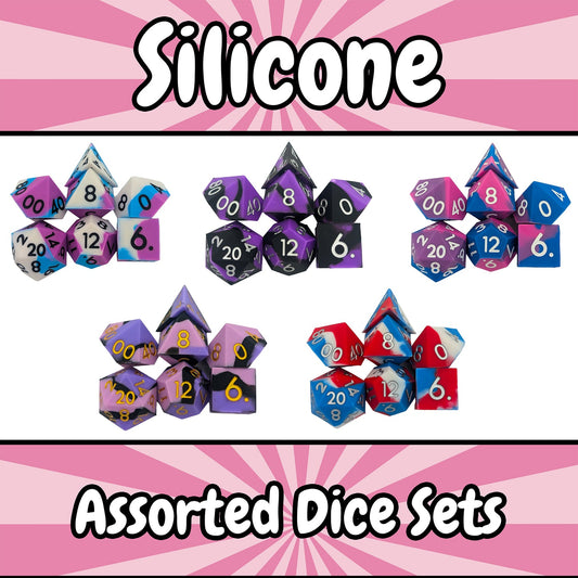 Mystery Dice Goblin - Silicone Dice - Full Set of Matching Polyhedral Dice
