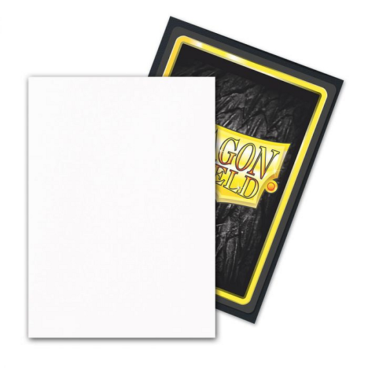 Dragon Shield - 100 Standard Sized Matte Dual Sleeves - Snow