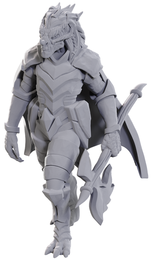 D&D - Unpainted Minis - Dragonborn of Tiamat