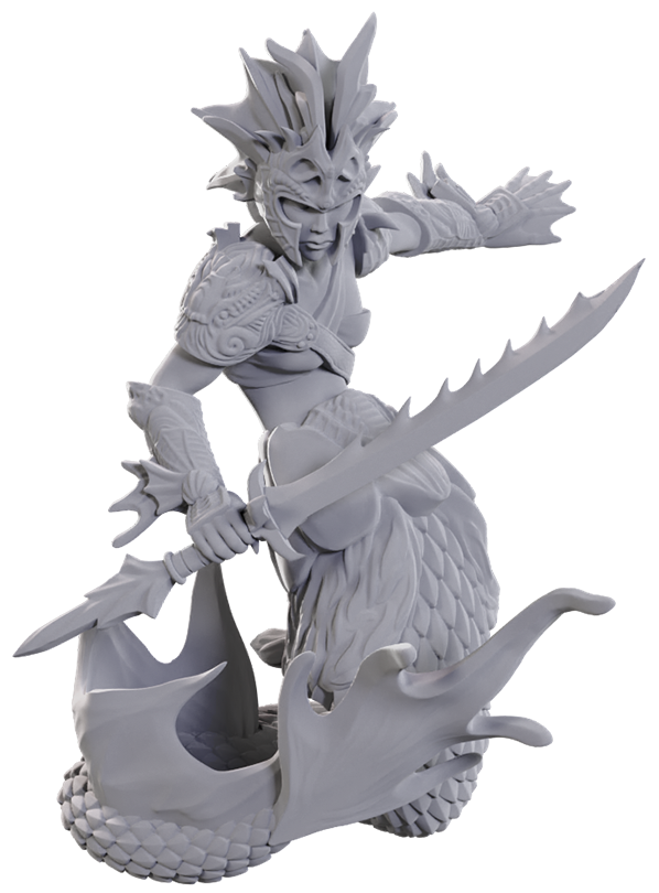 D&D - Unpainted Minis - Merfolk Scout